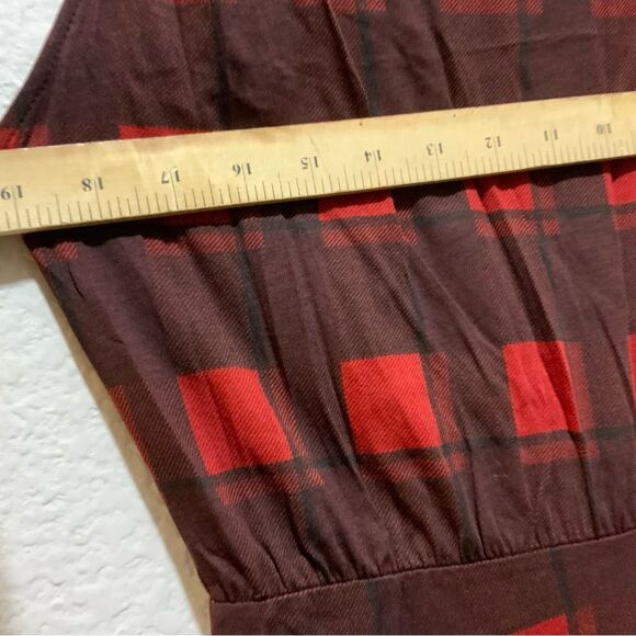 NWOT Derek Lam 10 Crosby Plaid Landry Plaid Muscle Tank Dress D1 - Picture 10 of 13